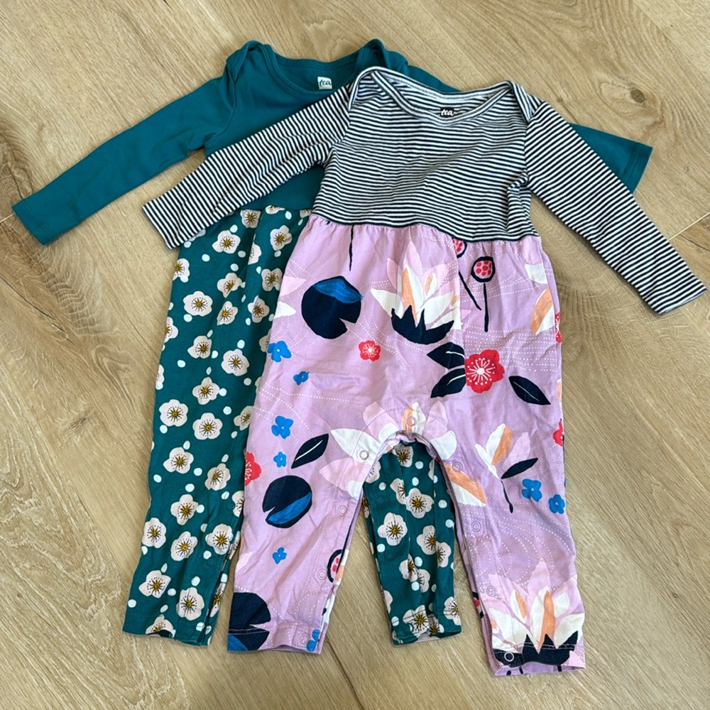Tea Collection Girl Romper Bundle